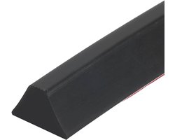 Opvouwbaar douchegordijn - siliconen waterbescherming - zwart