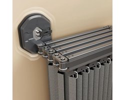 Opvouwbaar Douchegordijn voor Hoekdouches met Schimmelwerende Functie