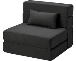 Opvouwbaar Eenpersoons Bed Bank - Flexibele Stoel en Slaapmatras