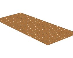 Opvouwbaar matras - Stof - 60x120 cm - Dikte 5cm - 2 flappen - BOUBOU - DOMIVA