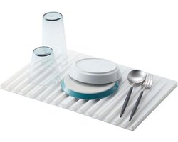 Opvouwbaar Siliconen Afdruiprek voor aanrecht - Droogmat voor Borden en Groenten - Ruimtebesparend Keukengerei