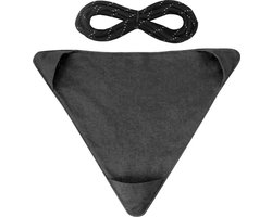 Opvouwbaar - Statief - Kruk Met Doek - Zitting - Stof - Waterdicht Canvas - Zwart