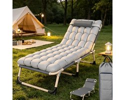 Opvouwbaar terrasbed, Opvouwbaar bed voor binnen/buiten, Opvouwbaar bed voor thuis, Draagbaar opvouwbaar bed