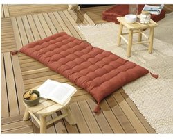 Opvouwbaar Vloermatras met Vlindereffect 120 x 60 cm - Katoenen Overtrek - Comfortabel en Duurzaam