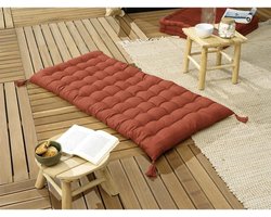 Opvouwbaar Vloermatras met Vlindereffect 120 x 60 cm - Katoenen Overtrek - Comfortabel en Duurzaam