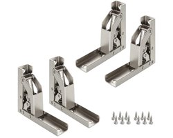 Opvouwbare 90 graden verborgen scharnieren voor keukenkasten - Set van 4 scharnieren