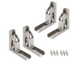 Opvouwbare 90 graden verborgen scharnieren voor keukenkasten - Set van 4 scharnieren