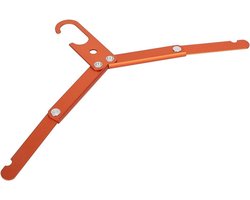 Opvouwbare aluminiumlegering kleerhangers rekken voor buiten kamperen reizen (oranje)