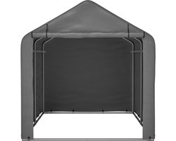 Opvouwbare autogarage, 160x220x165 cm fietsgarage/gereedschapsschuur met rolluik – waterdicht, voertuigtent, tuinhuis, metalen frame, tuinhuis, XXL grote gereedschapsschuur, beschermd tegen regen, sneeuw, stof en zon