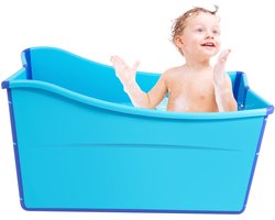 Opvouwbare Badkuip Mobiele Badsauna Klapbad Voor Volwassenen Kinderen Baby Blauw Draagbaar Bad Reisbad