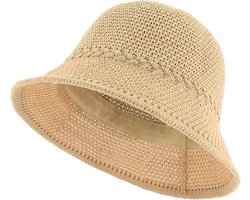 Opvouwbare Bucket Hat Dames met Netstof – Ademende & Lichtgewicht Zonnehoed