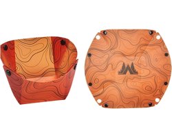 Opvouwbare Camping Borden - Wasbak Kom - Outdoor Keukengerei - Ruimtebesparend Ontwerp - 28x23x14cm - Blauw