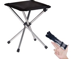 Opvouwbare campingstoel - campingstoel - opvouwbare buitenkruk - ultralichte camping opvouwbare kruk - buitenkruk - kampeerkruk voor kamperen - buiten - concerten - wandelen - voor kamperen en vissen -telescopische klapstoel