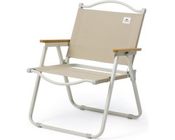 Opvouwbare Campingstoel met Hoge Rugleuning - Tuinstoel Fauteuil Draagkracht 120kg