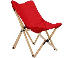 Opvouwbare campingstoel - Vlinderstoel buiten - Buiten ontspannen - Met drankhouder - 58 x 45 x 68 cm - Efficiënt