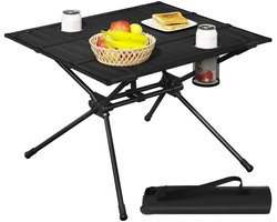 Opvouwbare Campingtafel - Campingtafel - Camping - Outside - Bijzettafel - Bijzettafels - Bijzettafeltjes Woonkamer - Bijzettafel Bank - Smalle Consoletafel - Entree Tafel - Tafel - Tafeltje - Side Table - Sidetable