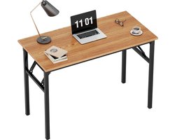 Opvouwbare computertafel, 100 x 60 x 75 cm, pc-bureau, kantoorwerkstation voor thuiskantoor, als bureau, eettafel of vergadertafel