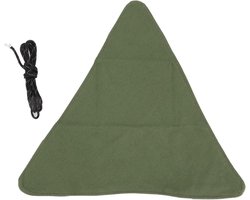 Opvouwbare Driehoek Kruk Doek Handwerk Anti Kras Canvas Camping Kruk - Draagbare Stoel voor Vissen Barbecue - Leger groen .