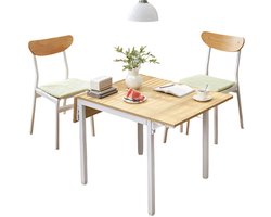Opvouwbare eettafel - keukentafel - ruimtebesparende tafel - ideaal voor kleine kamers - 78 cm x 120 cm x 76,2 cm