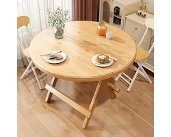 Opvouwbare eettafel - Klaptafel uitschuifbaar - Kleine ruimtes - Ruimtebesparend ontwerp - 60 cm - Geel