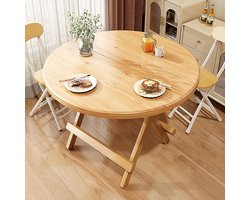Opvouwbare Eettafel - Uitschuifbare Tafel - Kleine Ruimtes - Veelzijdig Ontwerp - Aanpasbare Lengte - Geel