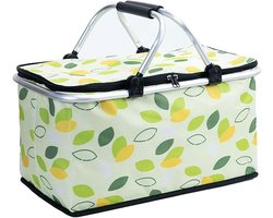 Opvouwbare geïsoleerde koelmand met deksel en aluminium frame - 30 liter