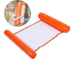 Opvouwbare Hangmat Zwembad Drijvende Stoel - Draagbaar Waterbed Waterspeelgoed - Orange 12 .