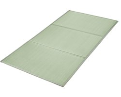 Opvouwbare Japanse Tatamimat Op Ware Grootte, Matras van Natuurlijk Biezengras, Antislip-Vloerfuton voor Slapen, Meditatie en Yoga met Frisse Geur