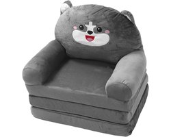 Opvouwbare Kinderbank - Kinderslaapbank Kinderfauteuil - Ontspannen en Spelen - 2-in-1 Slaapbank - 50 x 38 x 21 cm - Multicolor