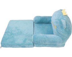Opvouwbare Kindersofa - Kinderbank Slaapbank - Zitten en Dutten - 2-in-1 Convertible - 50 x 41 x 24 cm - Multicolor