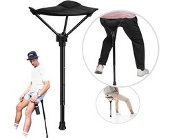 Opvouwbare kruk - Krukje - Kampeerkrukken - telescopische kruk - draagbaar - Walkstool - lichtgewicht visserskruk - wachtrij bankje - Kampeerkruk - inklapbare kruk - vouwstoel - in hoogte verstelbaa - Aluminiumlegering - Eén been - 58-85cm - 1stuk