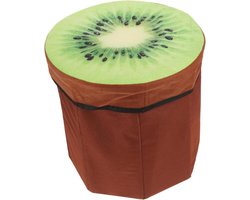 Opvouwbare Kruk - Opbergkruk Zitje - Kinderkamer Decoratie - Fruit Vorm Design - 29x30x29 cm - Multi-color