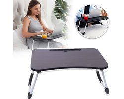 Opvouwbare Laptoptafel - Draagbaar Schoot Tafeltje Bijzettafeltje Dienblad - Laptopstandaard Met Tablet Sleuf Voor Werken Schrijven Tekenen En Eten
