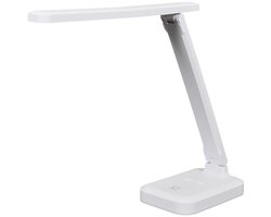 Opvouwbare LED Leeslamp – Oplaadbaar – 3 Lichtsterktes – Touch-bediening – Wit – 33 cm Hoog
