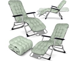 Opvouwbare Ligbed met kussen Sofotel ChillWell set van 2 stuks lichtgroen