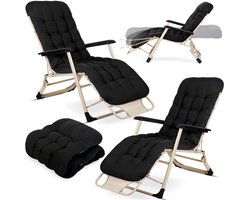 Opvouwbare Ligbed met kussen Sofotel ChillWell set van 2 stuks zwart