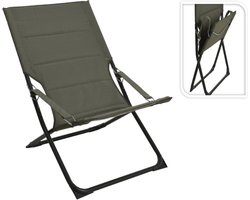 Opvouwbare Ligstoel Padded - 4 Posities - Groen