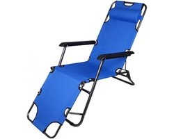 Opvouwbare Ligstoel - Relaxfauteuil Buiten - Ontspannen in de tuin - Lichtgewicht en draagbaar - N.v.t. - Paars