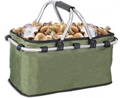 Opvouwbare mand van stof en aluminium voor fruit en groenten