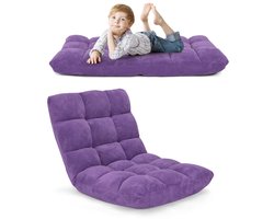 “Opvouwbare Meditatiestoel en Slaapbank – 14 Verstelbare Posities, 54,5 x 54,5 x 56 cm”