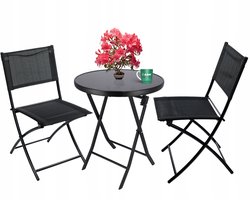 Opvouwbare meubels voor balkon tuin terras set Tafel 2 stoelen