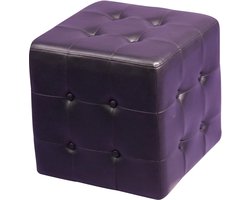 Opvouwbare Opberg Poef - Hocker – Bench – Bench with Storage space - Zitkist – Woonkamer accessoires   	‎44 x 44 x 44 cm;