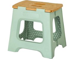 Opvouwbare Opstapkruk 32 cm - Stevige Antislip Kruk met Hoog Draagvermogen tot 150 kg