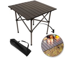 Opvouwbare Picknicktafel | Vierkant | Small | 53x51x50 CM | Donkergrijs