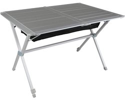 Opvouwbare Roltafel 115x80cm - Campingtafel met In hoogte Verstelbare Poten