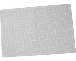 Opvouwbare Snijmat - Zachte Snijplank - Modelbouw Stoffen - Beschermend PVC Materiaal - 30 x 23 cm - Grijs