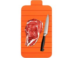 Opvouwbare snijplank - Keukenmat - Kamperen en buiten - Vaatwasmachinebestendig - 24 x 14 cm - Oranje
