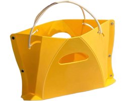 Opvouwbare stoel - 1 stuk - geel - lichte compacte opvouwbare stoel - beschikbaar als draagbare stoel - geschikt voor keuken / slaapzaal / tuin / klas / huis / reizen / camper / auto / teller en andere plaatsen