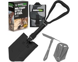 Opvouwbare survivalschop - Heavy Duty koolstofstaal voor Off-Road Kamperen, Tuinieren en Graven