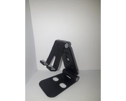 Opvouwbare Telefoonhouder - Telefoonstandaard - Mobiele telefoon statief - Bureau - Tafel - Zwart - Anti-slip - Iphone - Samsung - Huawei - Kantoor